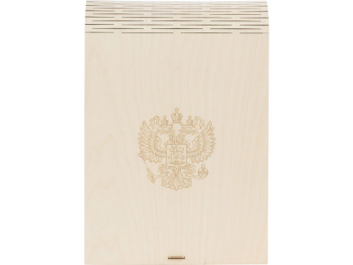 Набор бокалов для шампанского За Россию Chinelli в деревянной коробке