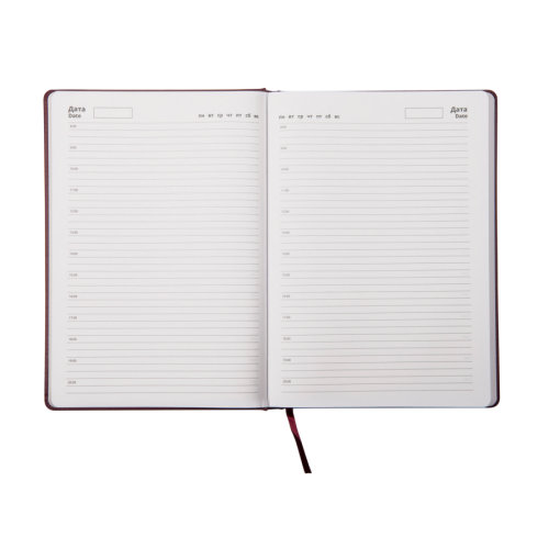 Ежедневник недатированный BLISS, формат А4, в линейку (коричневый)