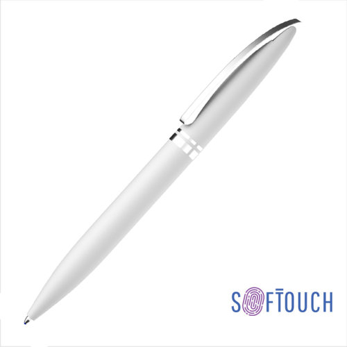 Ручка шариковая "Rocket", покрытие soft touch, белый