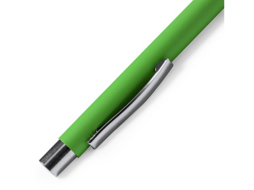 Ручка металлическая шариковая DOVER с покрытием софт-тач, папоротник