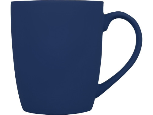 Кружка с покрытием soft-touch C1, темно-синий
