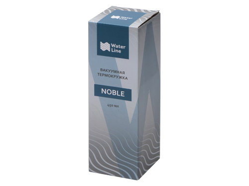 Вакуумная термокружка Noble с крышкой 360,Waterline, серебристый