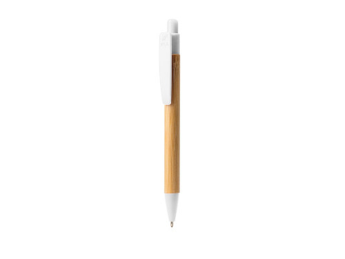 Ручка шариковая GILDON, бамбук, натуральный/белый