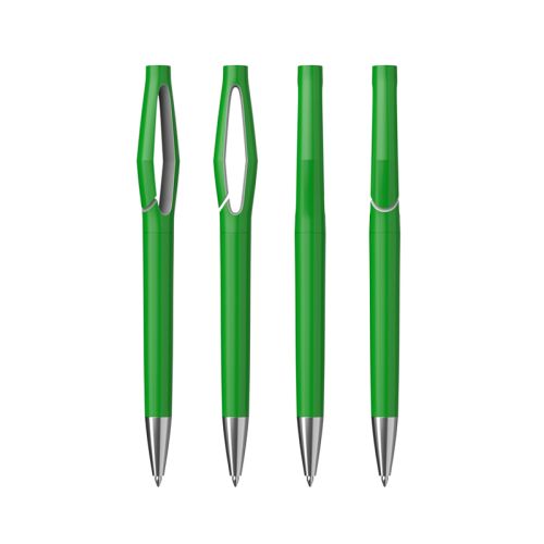 Ручка шариковая "Jack", оранжевый/серебро, зеленый