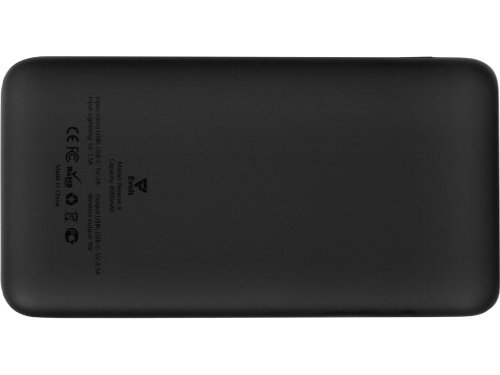 Внешний беспроводной аккумулятор с подсветкой лого Reserve X. 8000 mAh, черный