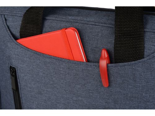 Сумка для ноутбука Wing с вертикальным наружным карманом, синий (Р)