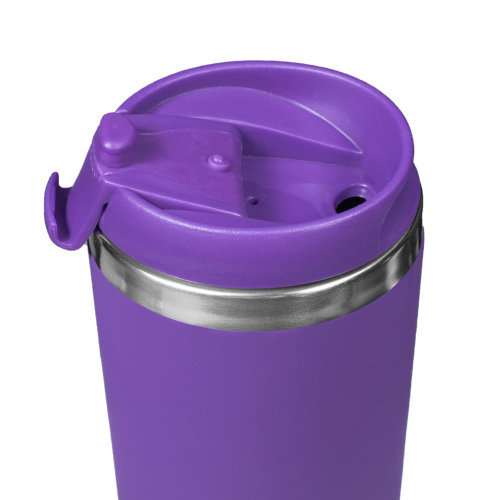 Термокружка KOMO SOFT COLOR 420мл. Фиолетовая с фиолетовой крышкой 6060.11