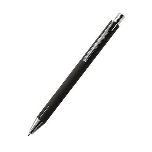 Ручка металлическая Elegant Soft софт-тач, черная