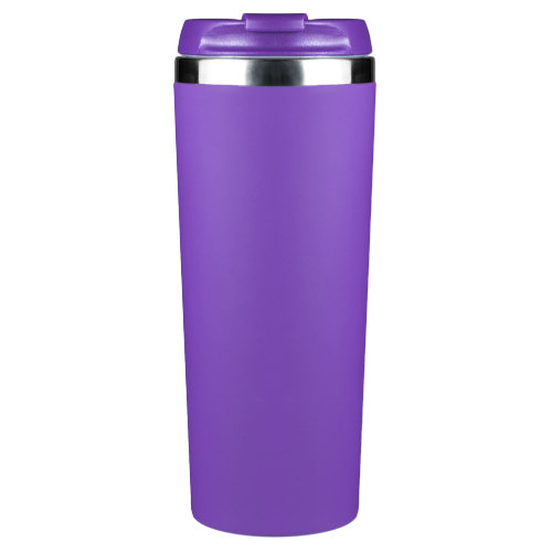 Термокружка KOMO SOFT COLOR 420мл. Фиолетовая с фиолетовой крышкой 6060.11