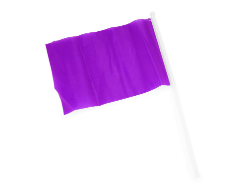 Флаг CELEB с небольшим флагштоком, лиловый