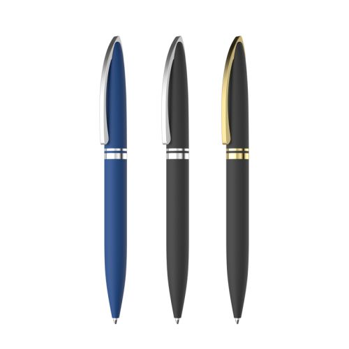 Ручка шариковая "Rocket", покрытие soft touch, темно-синий