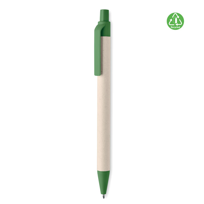 Шариковая ручка из переработанн (зеленый-зеленый)