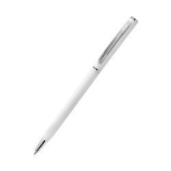 Ручка металлическая Tinny Soft софт-тач, белая-S