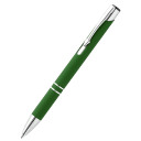 Ручка металлическая Molly софт-тач, зеленая