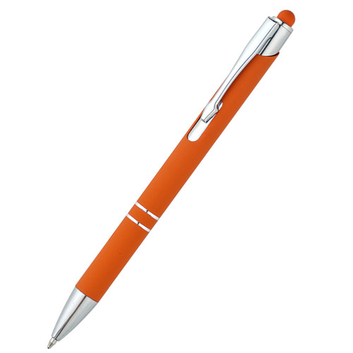 Ручка металлическая Ingrid софт-тач, оранжевая