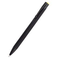Ручка металлическая Саншайн софт-тач (цветная гравировка), желтый