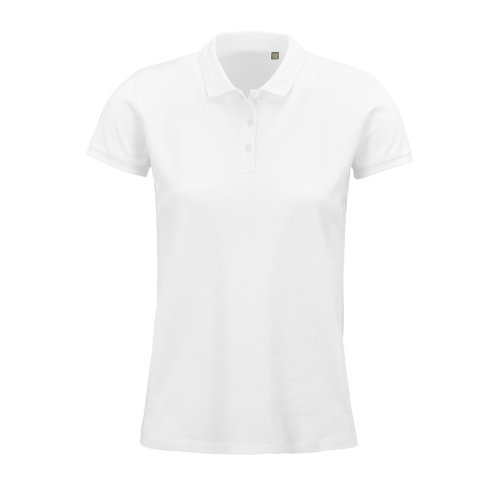 Рубашка поло женская PLANET WOMEN 170 из органического хлопка (белый)
