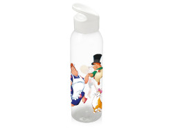 Бутылка для воды Карлсон, прозрачный/белый