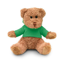 Медведь плюшевый в футболке (зеленый)
