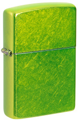 Зажигалка ZIPPO Classic с покрытием Lurid™, латунь/сталь, зеленая, глянцевая, 38x13x57 мм