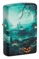 Зажигалка ZIPPO Graveyard с покрытием 540 Matte, латунь/сталь, разноцветная, 38x13x57 мм