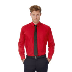 Рубашка мужская с длинным рукавом LSL/men, темно-красный