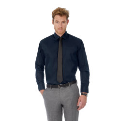 Рубашка мужская с длинным рукавом Sharp LSL/men, темно-синий