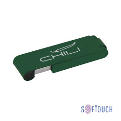 Флеш-карта "Case" 8GB, покрытие soft touch, темно-зеленый