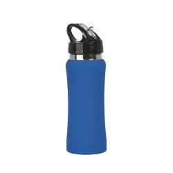 Бутылка для воды "Индиана" 600 мл, покрытие soft touch, синий