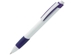Ручка шариковая Соната, белый/фиолетовый