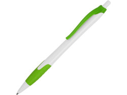 Ручка шариковая Santa Monica, белый/зеленый, черные чернила