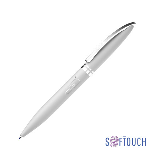 Ручка шариковая "Rocket", покрытие soft touch, белый