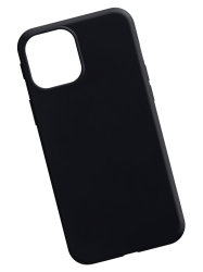 Чехол для iPhone 12 Mini силиконовый, чёрный