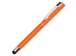 Ручка металлическая стилус-роллер STRAIGHT SI R TOUCH, оранжевый