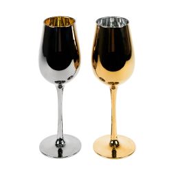 Набор бокалов для вина MOONSUN (2шт) (серебристый, золотистый)