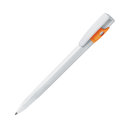 Ручка шариковая KIKI (белый, оранжевый)