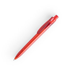 Ручка шариковая HISPAR, RPET пластик, красный (красный)