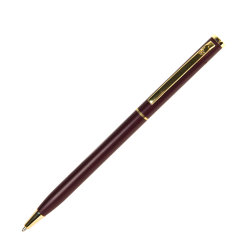 Ручка шариковая SLIM (бордовый, золотистый)