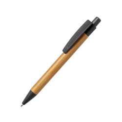 Ручка шариковая SYDOR, бамбук, пластик с пшеничным волокном (чёрный)