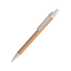 SALCEN, ручка шариковая, рециклированный картон, пластик с пшеничным волокном (натуральный)