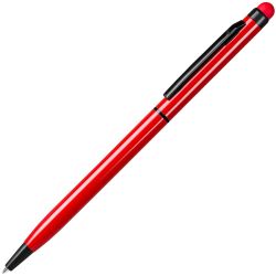Ручка шариковая со стилусом TOUCHWRITER BLACK, глянцевый корпус (красный)