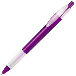 Ручка шариковая с грипом X-1 FROST GRIP (фиолетовый, белый)