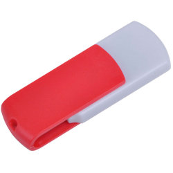 USB flash-карта "Easy" (8Гб) (белый, красный)